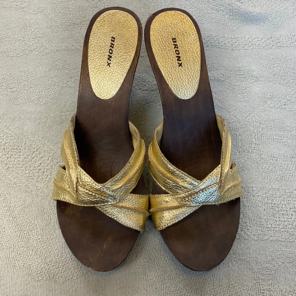 Vintage Bronx Wooden Heels - Picture 4 of 12